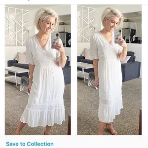 ISO TARGET WHITE MAXI DRESS